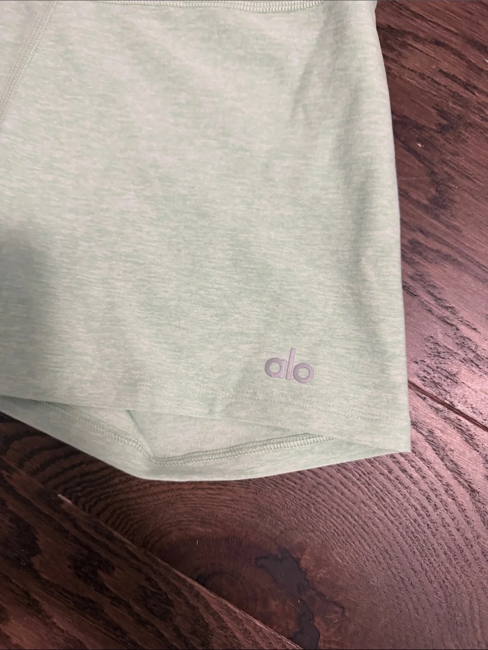 Alo Yoga AloSoft Bike Shorts - Heathered Spearmint '3inch